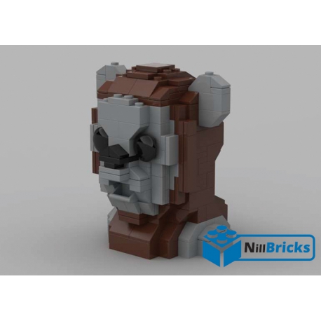 NOTICE DE MONTAGE NILLBRICKS LEGO BUSTE EWOK SW : NM00163