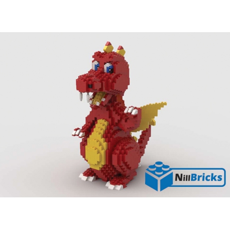 NOTICE DE MONTAGE NILLBRICKS LEGO MAXI DRAGON ROUGE : NM00168