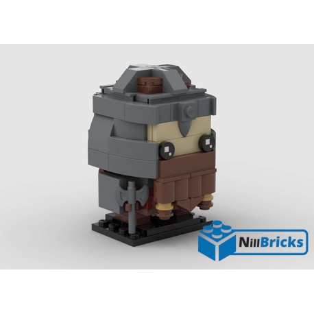 NOTICE DE MONTAGE NILLBRICKS LEGO BRICKHEADZ GIMI LOTR : NM00175