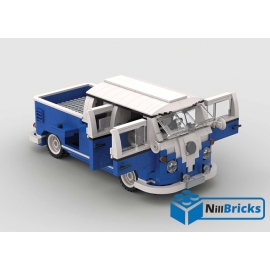NOTICE DE MONTAGE NILLBRICKS LEGO COMBI VW DOUBLE CAB PICKUP BLEU : NM00232