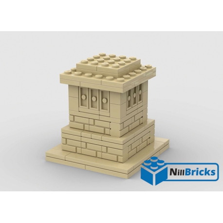 NOTICE DE MONTAGE NILLBRICKS LEGO SOCLE STATUE LIBERTE BRICKHEADZ 1 : NM00243