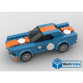 NOTICE DE MONTAGE NILLBRICKS LEGO MUSTANG GULF : NM00252