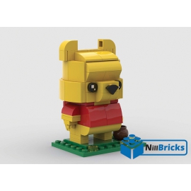 NOTICE DE MONTAGE NILLBRICKS LEGO WINNIE L OURSON BRICKHEADZ : NM00255