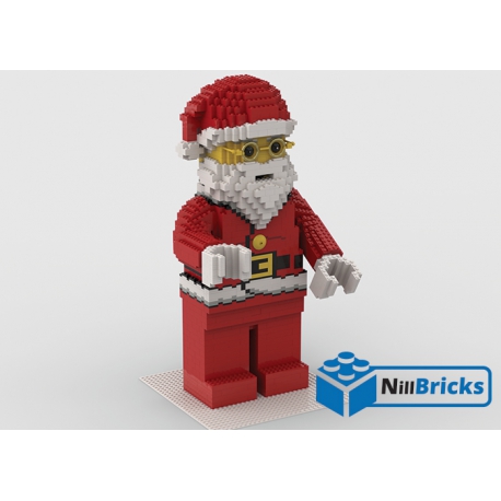 NOTICE DE MONTAGE NILLBRICKS LEGO MAXI FIG PERE NOEL ROUGE : NM00290