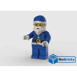 NOTICE DE MONTAGE NILLBRICKS LEGO MAXI FIG PERE NOEL BLEU : NM00291