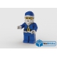 NOTICE DE MONTAGE NILLBRICKS LEGO MAXI FIG PERE NOEL BLEU : NM00291