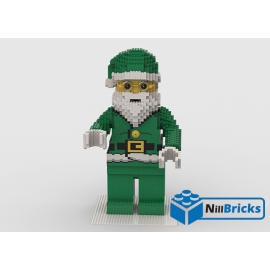 NOTICE DE MONTAGE NILLBRICKS LEGO MAXI FIG PERE NOEL VERT : NM00292