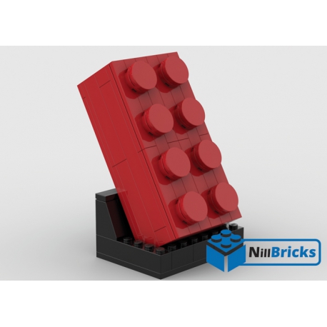 NOTICE DE MONTAGE NILLBRICKS LEGO BRIQUE 4X2 ROUGE : NM00301