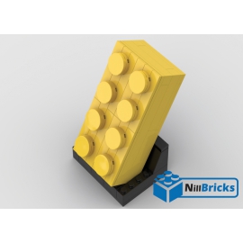 NOTICE DE MONTAGE NILLBRICKS LEGO BRIQUE 4X2 JAUNE : NM00303
