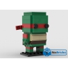 NOTICE DE MONTAGE NILLBRICKS LEGO BRICKHEADZ TORTUE NINJA 2 RAPHAELO : NM00316