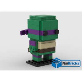 NOTICE DE MONTAGE NILLBRICKS LEGO BRICKHEADZ TORTUE NINJA 3 DONATELLO : NM00317