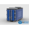 NOTICE DE MONTAGE NILLBRICKS LEGO CONTENEUR 3 BLEU POUR WAGON 6  : NM00340