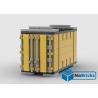 NOTICE DE MONTAGE NILLBRICKS LEGO CONTENEUR 4 JAUNE POUR WAGON 6  : NM00341